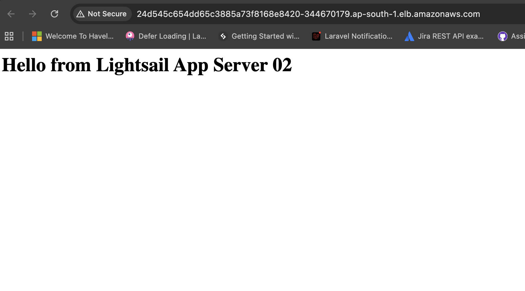 Load Balancer DNS endpoint returning App Server 02